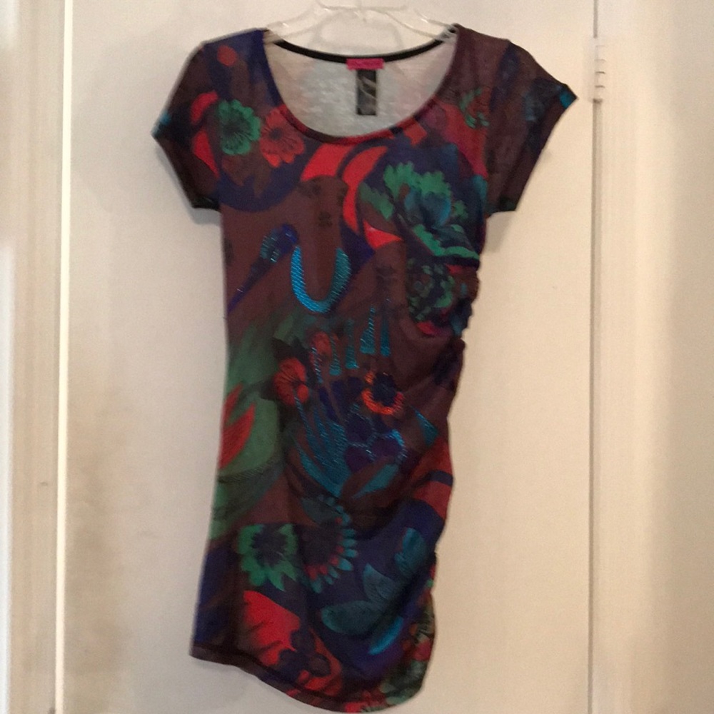 Custo Barcelona mini dress size S- multi colored